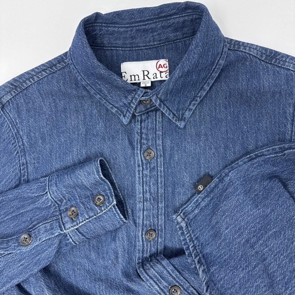 EmRata x‎ AG Denim Long Sleeve Button Shirt Women's Small